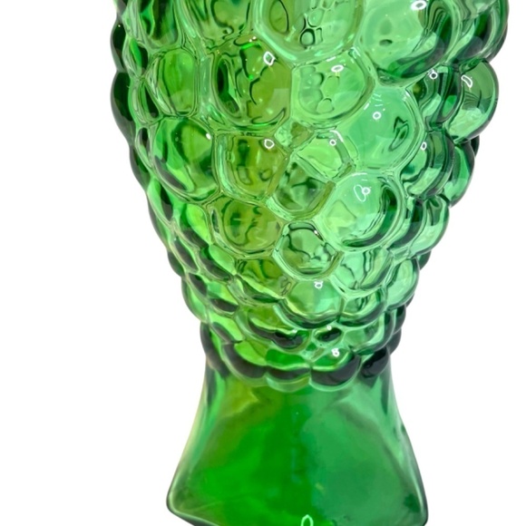 Green Glass Grape Genie Bottle Decanter - Picture 4 of 7